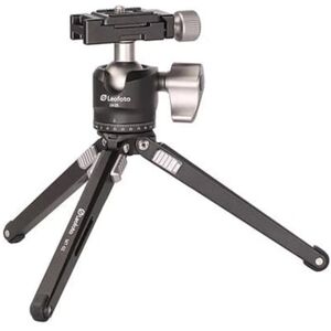 Leofoto MT-02 Aluminum Mini Table Top Tripod w/ Ball Head Kit, Black, MT-02+LH-25