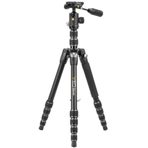 Vanguard Aluminum 4 in 1 Tripod w/ Ball Head, Pan Handle, Monopod, 265HABP, Black, VEO3T265HABP