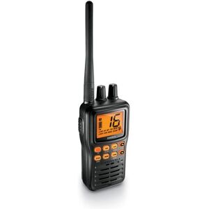 Uniden JIS8 Submersible Handheld 2-Way VHF Marine Radio, Black, 12 hr. Battery Life, 1Watt/5Watts, MHS75