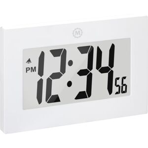 Marathon Large Digital Frame Clock w/3.25 inch Digits, White, CL030064-WH-00-NA
