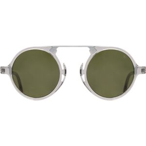 AO Oxford Sunglasses, Gray Crystal Silver Frame, Calobar Green AOLite Nylon Lenses, Polarized, 44-24-145 B45, OXF144ST--GNN-P