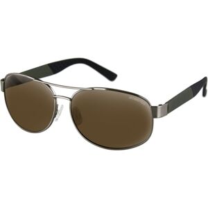 Bobster Bobster Commander Sunglasses, Matte Metallic Olive/Brushed Bronze Frame, Brown HD Silver Lens, BCOM102HD