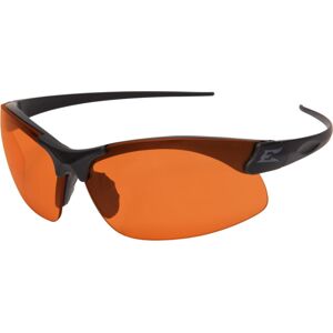 Edge Tactical Eyewear Sharp Thin Temple Sunglasses, Soft-Touch Matte Black Frame / Tiger's Eye Vapor Shield Lens, One Size, SSE610-TT