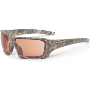 ESS Rollbar RealTree MAX7 Sunglasses, Camo Frame, Gray/Clear/Mirrored Copper Lenses, EE9018-18