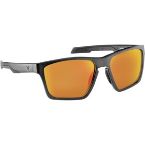 Flying Fisherman 7761BAR Sandbar Sunglasses, Matte Crystal Black Frame, Amber Red Mirror Lenses, 7761BAR
