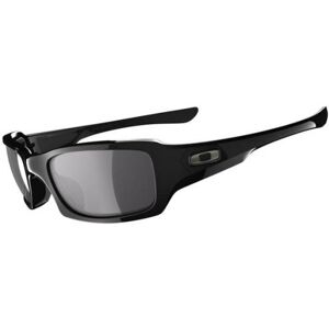 Oakley Fives Squared Mens Sunglasses Polished Black Frame, Black Iridium Polarized Lens OO9238-06