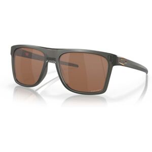 Oakley Leffingwell Sunglasses, Matte Grey Smoke Frame, Prizm Tungsten Lens, 57, OO9100-910002-57