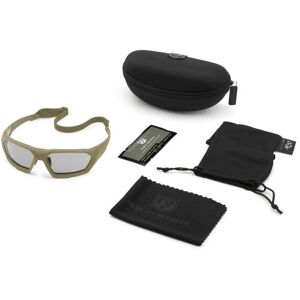 Revision Unisex Shadowstrike Ballistic Sunglass Basic, Tan, w/ Polarized Lens, 4-0750-0008