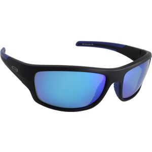 Sea Striker Buccaneer Sunglasses, Black/Blue Mirror Lens, 30301