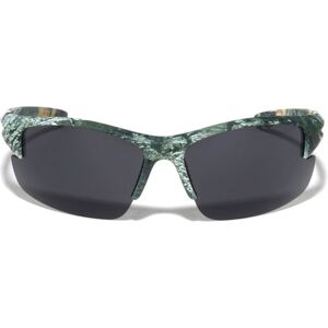 VISM Semi Rimless Temple Cutout Sunglasses, Camo Frame, Black Lens, Camo, VBP0164