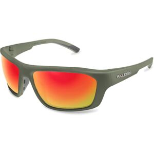 War Bird Enfilade Glasses, Green Frames/Brown Lens/Red Shield, EYENGRBRRDR