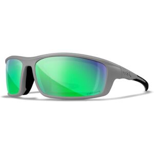 Wiley X WX Grid Sunglasses, Captivate Pol Green Mirror Lenses, CCGRDPGM