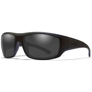 Wiley X WX Omega Sunglasses, Matte Black Frame, Captivate Pol Grey Lenses, ACOME08