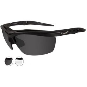 Wiley X Guard Sunglasses - 2 Lens Package, 1 Matte Black Frame w/Smoke Grey,Clear Lens, 4004