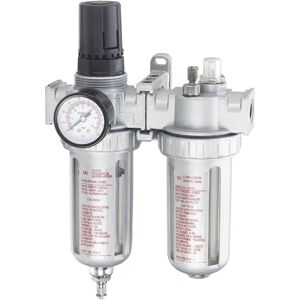 Shop Fox Air/Moisture Filter/Regulator with Gauge Lubricator D3272