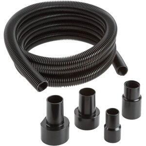 Shop Fox Power Tool Vacuum Hose Set For Shop Vacuums, Black, D4868