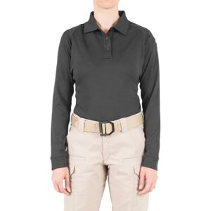 First Tactical Performance Long Sleeve Polo - Womens, Asphalt, Large, 121503-015-L