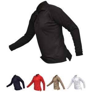 Vertx Women's Coldblack Long Sleeve Polo Shirt, Black, Size Extra Large VTX4030BKP-XLARGE