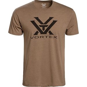 Vortex Core Logo Short Sleeve T-Shirts - Men's, Coyote Heather, 4X, 120-16-CHE4X