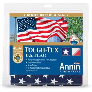 Annin Flags US Tough-Tex Flag, Red/White/Blue, 4ft x 6ft, 182004