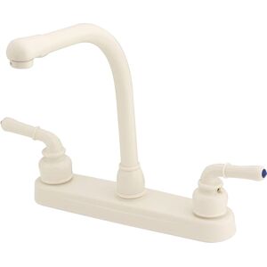 "Empire Brass RV Kitchen Faucet With Hi Rise Spout And Teapot Handles 8, Biscuit, U-YBB800RSB"