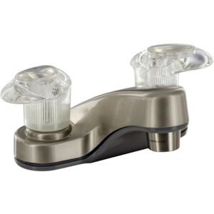 Phoenix Faucets By Valterra Catalina Two Handle 4 Bathroom Faucet With 2 Spout, Brushed Nickel, PF222401"