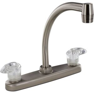 Phoenix Faucets By Valterra Catalina Two Handle 8 Kitchen Faucet With Hi Arc Spout, Brushed Nickel, PF221402"