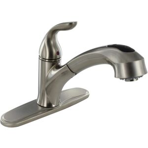 Phoenix Faucets Single Handle Pull Out Hybrid Kitchen Faucet, Brushed Nickel, PF231441