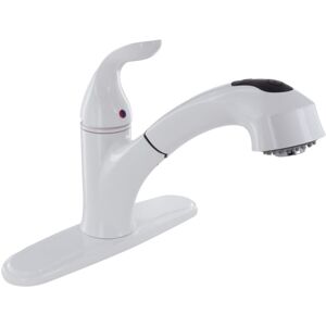 Phoenix Faucets Single-Handle Pull Out Hybrid Kitchen Faucet, White, PF231241