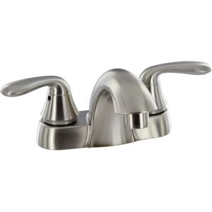 Phoenix Faucets Two Handle 4 Hybrid Bathroom Faucet With Low Arc Spout, Brushed Nickel, PF232401"