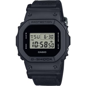Casio Tactical G-Shock Classic All Black Design Watch w/ECO-Friendly Cordura Nylon Strap - Men's, One Size, DW-5600BCE-1CR