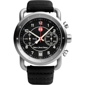 Szanto Icon Roland Sands Chrono Watches, Black Dial, Black Strap, Steel, One Size, IC RS 2251