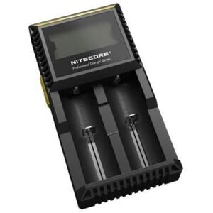 Nitecore Digicharger Universal Battery Charger, 2-Slot, Black, 6952506490912