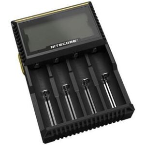 Nitecore Digicharger Universal Battery Charger, 4-Slot, Black, 6952506490929