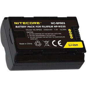 Open Box, Dealer Demo, Nitecore NC-BP003 Camera Battery, Fujifilm NP-W235, Black, 6952506494569