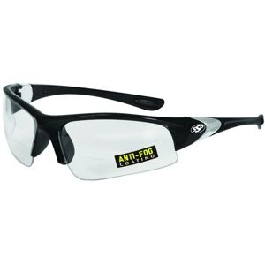 SSP Eyewear Entiat Clear Anti-Fog Bifocals Shooting Glass Readers w/ 2.50 Magnification, Black Frame, Crystal Clear Anti-Fog Lens, ENTIAT 250 BLK CL A/F
