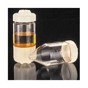 Nalge Nunc Wide Mouth Centrifuge Bottle with Sealing Cap, Polycarbonate, Conical-Bottom, NALGENE 3144-0175 Bottle With Cap, Pack of 4