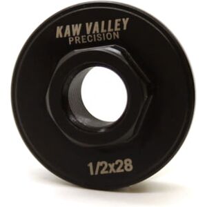 Kaw Valley Precision Direct Thread Hub Mount, 1/2x28, Black, Small, KVP-HUB-DT-01