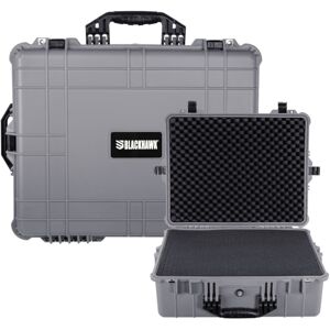 BlackHawk Extra Large 24in Waterproof Hard Camera and Gear Case w/Foam, Gray, BH00041-GRA