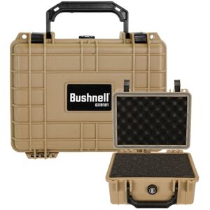 Bushnell 9.12in Compact Waterproof Hard Camera Case w/Foam, Tan, BN00042-TAN