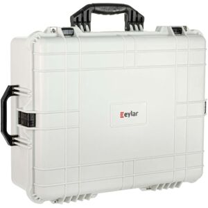 Eylar Extra Large 24in Waterproof Hard Camera and Gear Case w/Foam, Polar White, SA00041-WHI