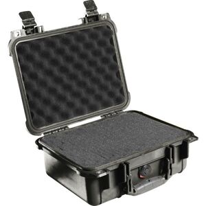 Pelican 1400 Small 13x11x6in Protector Waterproof Carry Case, Black w/ Foam
