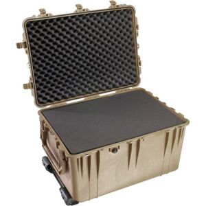 Pelican 1660 Large Protector Watertight Hard Case, Desert Tan w/ Liner & Foam 1660-020-190