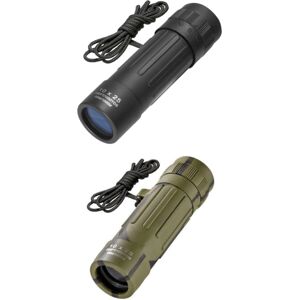 Barska 10x25 Lucid-View Pocket Roof BK-7 Prism Monocular, Black - Clam Pack - AA10310
