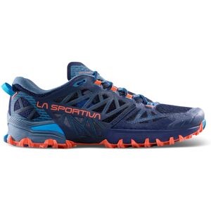 La Sportiva Bushido III Wide Road Running Shoes - Men's, Deep Sea/Cherry Tomato W, 48, 56U-643322W-48