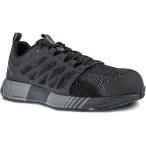 Reebok Fusion Flexweave Athletic Work Shoe - Men's, Wide, Black/Grey, 13, 690774486256