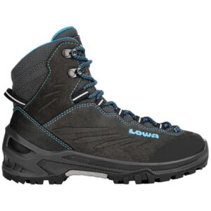 Lowa Cadin GTX Mid Junior Boots, Anthracite/Turquoise, M260, 197827026211