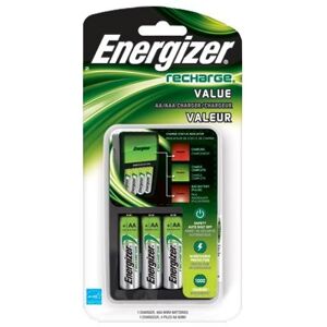 Energizer Recharge Value Charger with 4AA Batteries CHVCMWB-4
