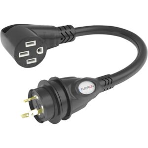 Furrion 381650 50A Connector To 30A Plug Pigtail Adapter, Black, FP5230R-SB