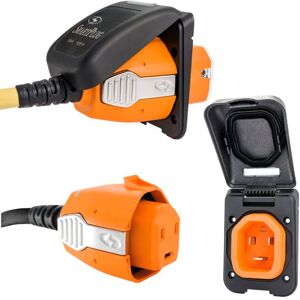 SmartPlug 30 Amp Non Metallic Black Inlet & Plug Combo - Boat & RV, B30ASSYPB